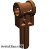 Lego Technic, Axle 2L with Reverser Handle Axle Connector, Reddish brown