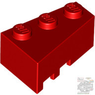 Lego RIGHT ROOF TILE 2X3, Bright red