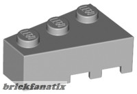 Lego LEFT ROOF TILE 2X3, Light gray