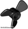 Lego Propeller 3 Blade 3 Diameter with Pin Hole, Black