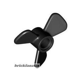 Lego Propeller 3 Blade 3 Diameter with Pin Hole, Black