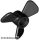 Lego Propeller 3 Blade 3 Diameter with Pin Hole, Black