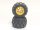 Lego Wheel 43.2 x 28 Balloon Small with Black Tire 43.2 x 28 S Balloon Small (6580 / 6579), Yellow