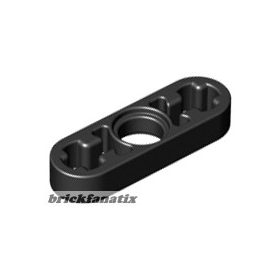 Lego Technic, Liftarm Thin 1 x 3 - Axle Holes, Black