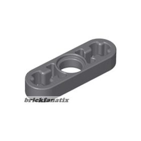 Lego Technic, Liftarm Thin 1 x 3 - Axle Holes, Dark grey