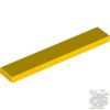 Lego Tile 1 X 6, Yellow