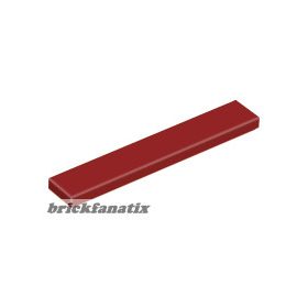 Lego Tile 1 X 6, Dark red