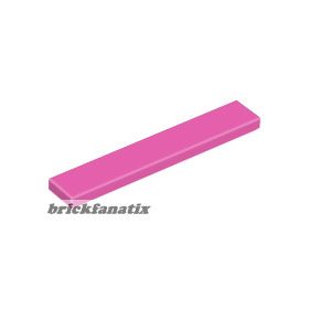 Lego Tile 1 X 6, Dark pink