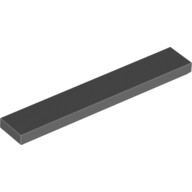 Lego Flat Tile 1X6, Dark grey