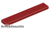 Lego FLAT TILE 1X6, Dark red