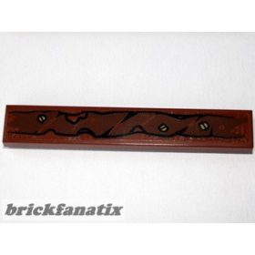   Lego Tile 1 x 6 with Wooden Branch and 3 Screws Pattern Type 1 (Sticker) - Set 79010