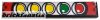 Lego Tile 1 x 6 with Yellow, Green and Red Race Start Lights Pattern (Sticker) - Set 8279 4WD X-Track