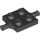 Lego Plate, Modified 2 x 2 with Wheels Holder, Black