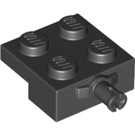 Lego BEARING ELEMENT 2X2, SINGLE, Black