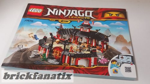 Lego 70670 Legacy The Golden Weapons - Monastery of Spinjitzu users manual