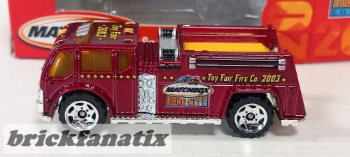 Matchbox Hero City Hollywood Water Pumper Limited Crome Edition - Toy Fair 2003 -