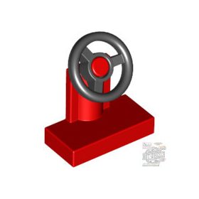 Lego CONSOLE W WHEEL RED/BLAC, Bright red