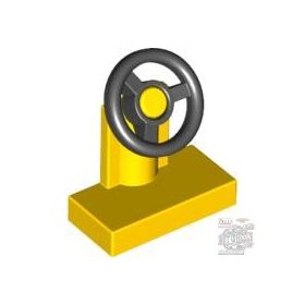 Lego CONSOLE W/ST WHEEL YE/BL, Bright yellow