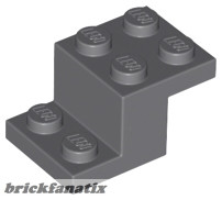 Lego Bracket 3 x 2 x 1 1/3 with Bottom Stud Holder, Dark gray