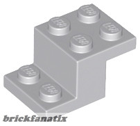 Lego Bracket 3 x 2 x 1 1/3 with Bottom Stud Holder, Light gray