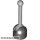 Lego Antenna Small Base with Light Bluish Gray Lever (4592 / 4593), Black-Light bluish gray