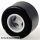 Lego Wheel 8mm D. x 9mm, Hole Notched for Wheels Holder Pin, Reinforced Back with Black Tire 14mm D. x 9mm Smooth Small Wide Slick (74967 / 30028), Light gray