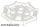 Lego Plate, Modified 2 x 2 with Bar Frame Octagonal, Reinforced, Completely Round Studs, White
