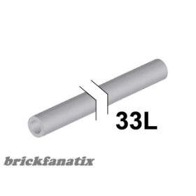 Lego Hose, Rigid 3mm D. 33L / 26.4cm, Light bluish gray