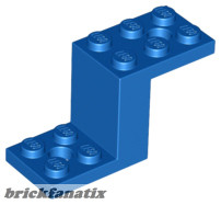 Lego Bracket 5 x 2 x 2 1/3 with 2 Holes and Bottom Stud Holder, Blue