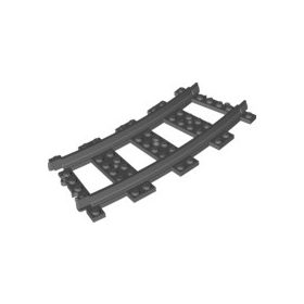 Lego Train, RC Track Curve, Dark grey