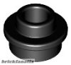 Lego Plate, Round 1 x 1 with Open Stud, Black