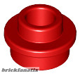 Lego Plate, Round 1 x 1 with Open Stud, Red