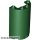 Lego Cylinder Half 2 x 4 x 5 with 1 x 2 Cutout, Dark green