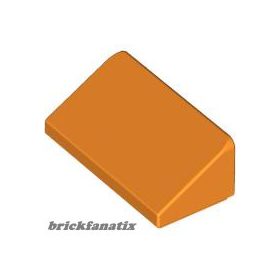 Lego ROOF TILE 1 X 2 X 2/3, ABS, Bright orange
