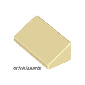 Lego ROOF TILE 1 X 2 X 2/3, ABS , Tan