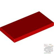 Lego Flat Tile 2X4, Bright red