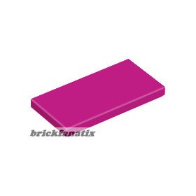 Lego Flat Tile 2X4, Magenta