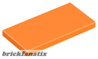 Lego FLAT TILE 2X4, Orange