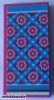 Lego Tile 2 x 4 with Bedspread with Magenta Flowers and Medium Blue Stripes Pattern (Sticker) - Set 41126