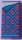 Lego Tile 2 x 4 with Bedspread with Magenta Flowers and Medium Blue Stripes and Corner Pulled Back Pattern (Sticker) - Set 41126