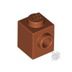 Lego Brick, Modified 1 x 1 with Stud on Side, Dark orange