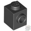 Lego BRICK 1X1 W. 1 KNOB, Black