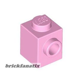Lego Brick, Modified 1 x 1 with Stud on Side, Bright pink