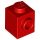 Lego BRICK 1X1 W. 1 KNOB, Bright red