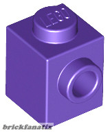 Lego BRICK 1X1 W. 1 KNOB, Purple