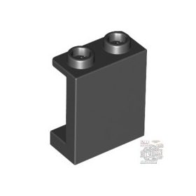   Lego Panel 1 x 2 x 2 with Side Supports - Hollow Studs, Black