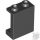 Lego Panel 1 x 2 x 2 with Side Supports - Hollow Studs, Black