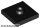 Lego Plate, Modified 2 x 2 with Groove and 1 Stud in Center (Jumper), Black