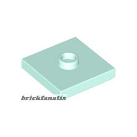 Lego PLATE 2X2 W 1 KNOB, Aqua