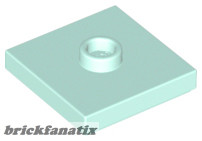 Lego PLATE 2X2 W 1 KNOB, Aqua